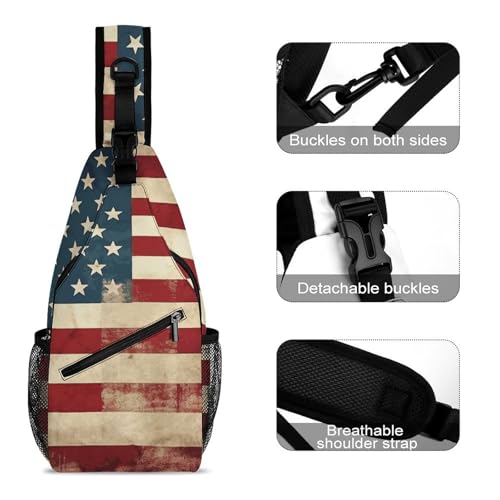 Bolso tipo sling cruzado casual para hiking y viajes miniatura 3