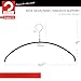 Mawa by Reston Lloyd Euro Narrow Clothing Hangers, Black, Set of 10