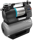 Gardena Hauswasserwerk 6300 SilentComfort: Pumpe mit 25 l Wasserspeicher und integriertem Filter...