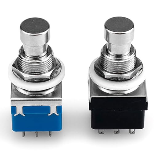 BEAZOOM 3PDT Latching Foot Switch 9-Pin Design for Guitar Pedals and