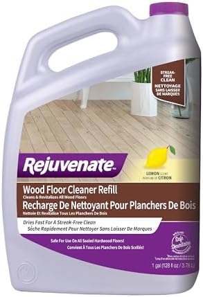Rejuvenate Wood Floor Cleaner Refill, 1 Gallon, Cleans and Protec...