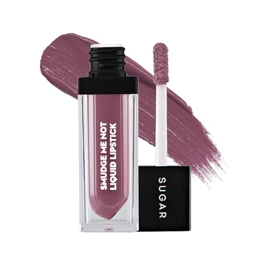 Image of SUGAR Cosmetics - Smudge Me Not - Liquid Lipstick - 11 Greige Rage (Greige Rose) - 4.5 ml - Ultra Matte Liquid Lipstick, Transferproof and Waterproof, Lasts Up to 12 hours