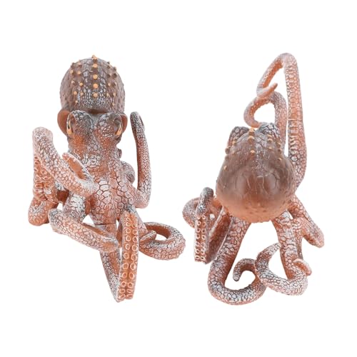 Aramox Large Octopus Model, Ocean Animal Toy Educational Decor PVC Figurine with Lifelike Design, for Marine Themed Display and Learning Tool