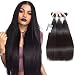 Puddinghair Virgin Brazilian Hairs 16 18 20 Inch Natural Black Straight Virgin Hairs 100% Unprocessed Human Hair Bundles Grade 7a Brazilian Hair Bundles