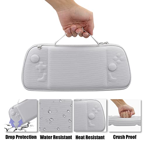 Image of Aenllosi Hard Case for Hori Nintendo Switch Split Pad Pro Controller，White | EVA hard shell, Water-resistant design, Dust-resistant design, Impact-resistant design