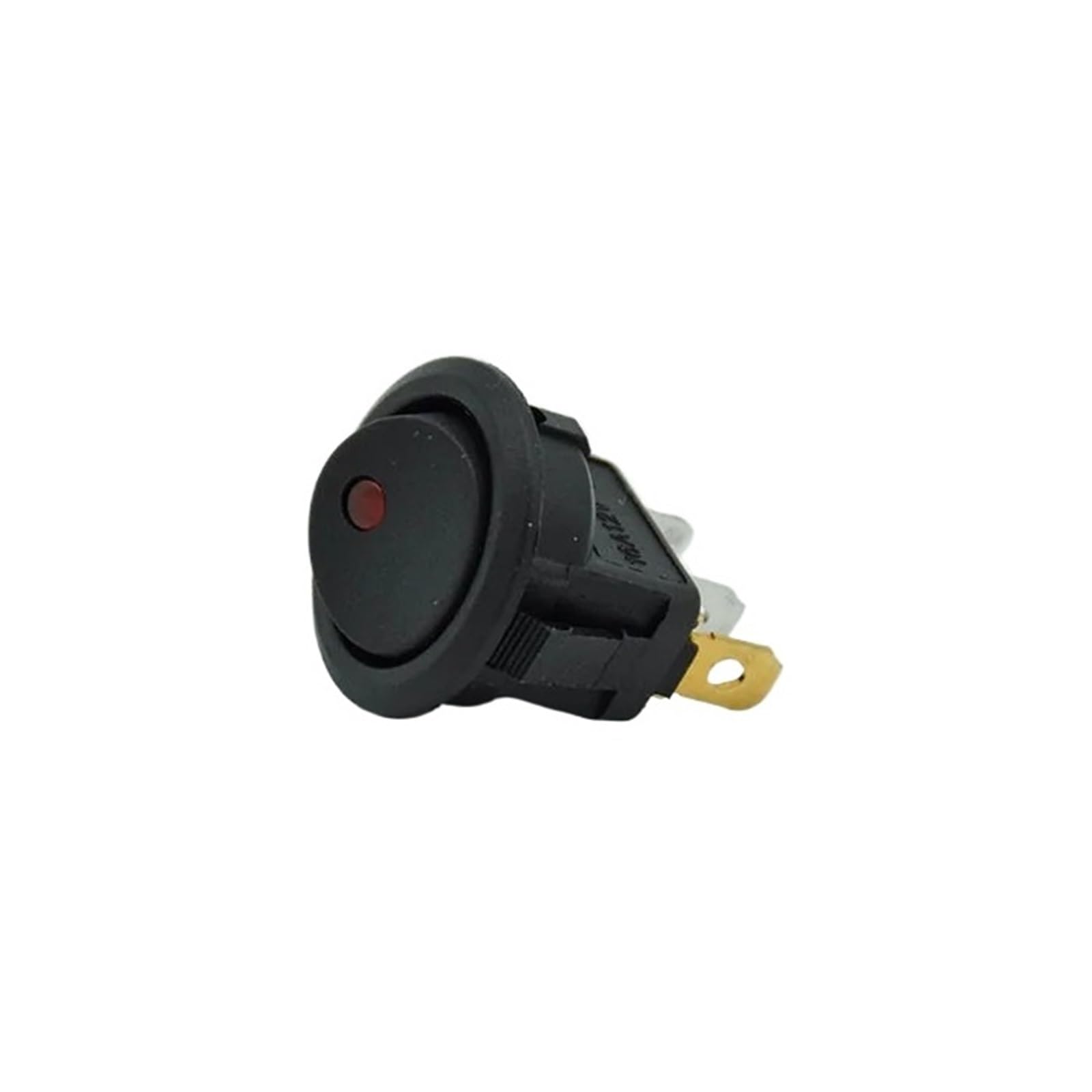 Interruptor basculante redondo contra descargas de batería con indicador LED rojo de 12V 3