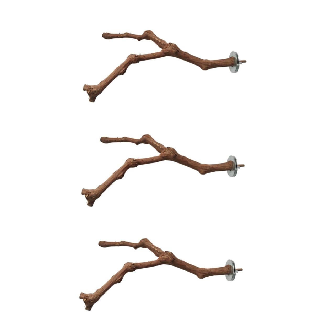 BESPORTBLE 3pezzi Barra Di Allenamento Per Uccelli Legno Giocattolo Per Pappagalli Con Trespolo Per Attività Fisica Accessorio Per La Noia Gabbia Facile Da Installare Stile Random