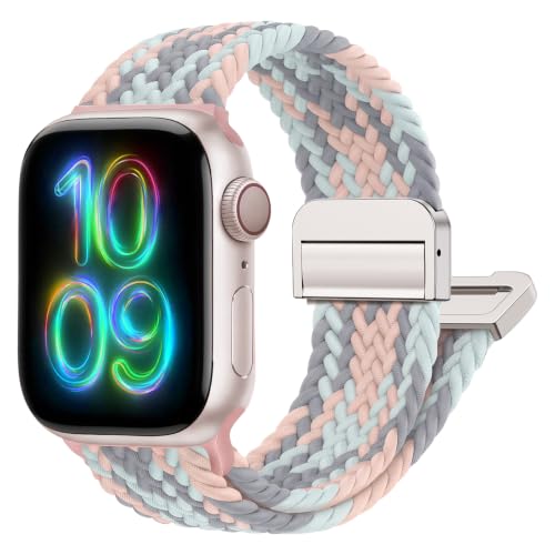 Magnetic Braided Stretchy Loop - Compatible with Apple Watch Band Women Men