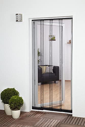HT Fliegengitter Insekten-Schutz Lamellenvorhang Filatec 4-TLG. 100 x 220 cm in Anthrazit