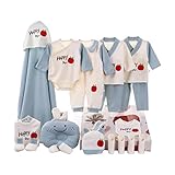 Das Paket enthält: 2* Langarmshirts + 2 * Langhose + 1 * Hüftwickel Langarmshirts + 1 * Strampler + 1 * Pucktuch + 2 * Lätzchen + 1 * Kopfkissen + 1 * Mütze + 4 * Taschentuch + 1 * Paar Kratzschutz-Fäustlinge ohne Daumen + 1 * Paar Fußabdeckung