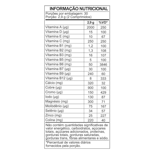 Spartan Polivitamínico Ultra Concentrado 60 comp