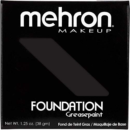 Mehron Makeup Foundation Greasepaint (1.25 Oz) (Black) #TOP2