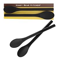 Honey Bear Kitchen Set Di 2 Cucchiai In Silicone Grigio Pietra Per Caffè E Tè, Antigraffio, Lavabili In Lavastoviglie, Resistenti Al Calore Fino A 232°C - 5