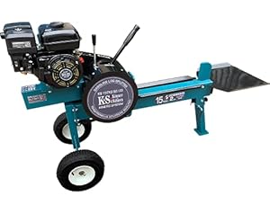 Kinetischer Holzspalter mit Benzinmotor KS 15TKG 52/35. 6, 5 LS, max. Spaltkraft 15 Tonnen, Stammlänge 520 mm, max. Stammdurchmesser 350 mm, Spaltzykluszeit bis zu 2 Sekunden, holzspalter mit benzinmotor