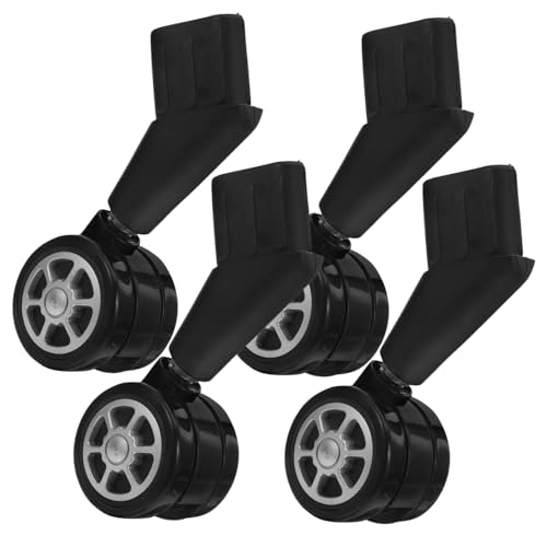 GALPADA 4pièces Lot De Roulettes De Chaise De Bureau Avec Tige Pivotante Silencieuses Pour Bureau Et Tapis Remplacement Facile Pour Mobilité Fluide