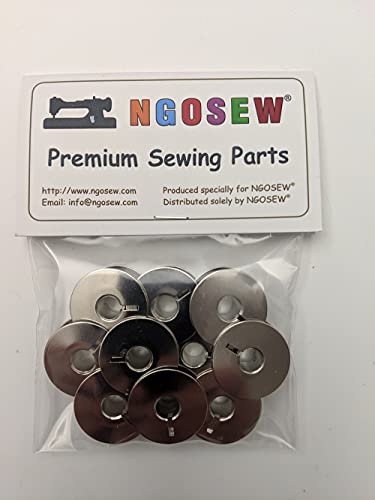 Ngosew 30 Metal Bobbins For Juki Tl-2000Qi, Tl-2010Q, Tl-2200Qvp Mini # 55623S #TOP2