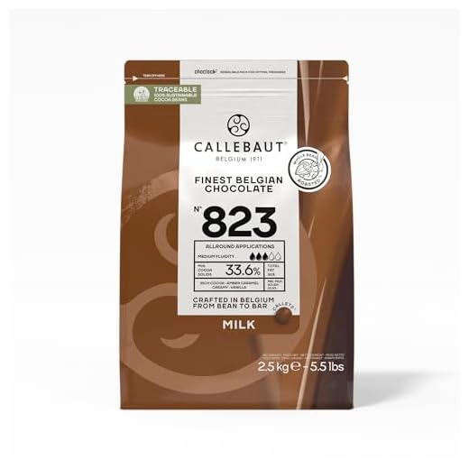 Belgian Milk Chocolate Baking Callets (Chips) - 33.6% - 1 bag, 5.5 lbs