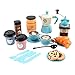 Colcolo 1 Set Giochi di Imitazione Play House Cibo Playset Set da tè Interattivo Caffettiera tè Pomeridiano Tea Party Giocattolo per Interni Ragazze Bambini R
