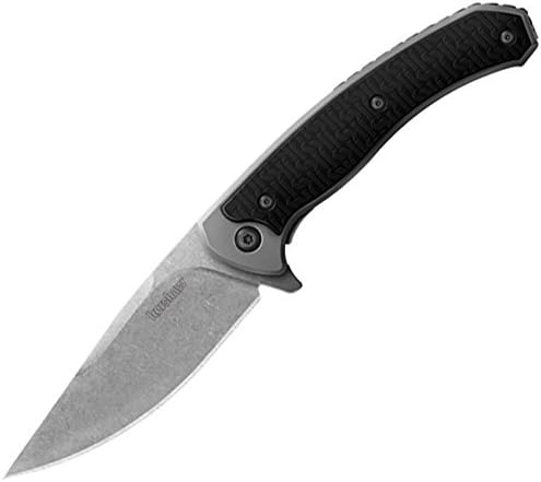 KershawStrobe 1086 Plain Edge Folding Blade Hunting Knife, (Box Version) 3.3" grey