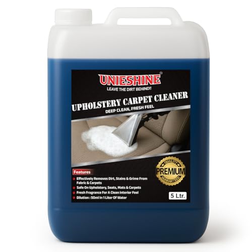 Image of Concentrated Upholstery & Carpet Cleaner | Car Interior, Sofa, Carpet & Roof Cleaner | Deep Stain Removal, Fresh Fragrance & Multi-Surface Fabric Cleaning Solution (5L Concentrated)