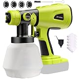 TAIRDA Cordless Paint Sprayer for Ryobi 18V Battery, Handheld HVLP Paint Sprayer with 1000ML Container, Electric Paint Sprayer for Painting Ceiling, Fence, Cabinets, Walls (NO Battery)