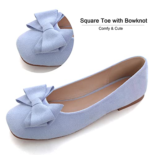 Dear Time Women's Flats Shoes Bowknot Dressy Ballets Loafers Wedding Business Casual Walking Shoes3