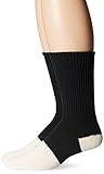 Jefferies Men's Health Crew 3 Pair Pack, Black/White, Sock Size 10-13