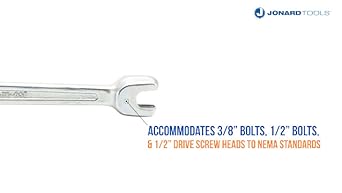 Jonard Tools JIC-650, Lineman's B Type Double Ended Wrench