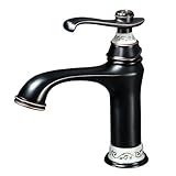 ● Corps en laiton : le Robinet de Lavabo en Laiton Antique est en laiton, qui est durable et présente un aspect rétro et élégant, créant un style de maison unique.