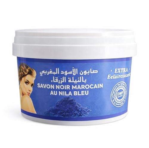 Beldi Marokkanische schwarze Seife 250 g – Körperpeeling & Hammam – 100 % natürlich – ohne Zusatzstoffe – hergestellt in Marokko (Nila)