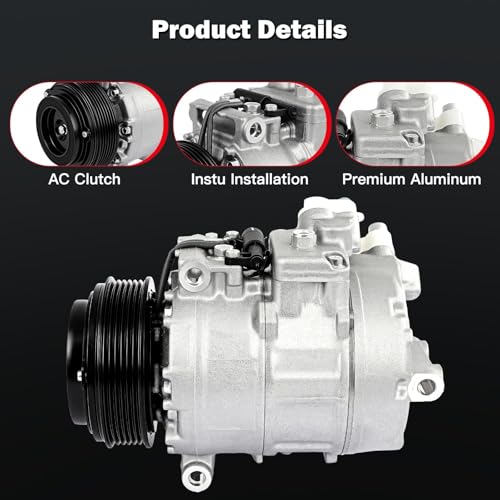 Image of CCIYU Air Conditioning Compressor for BMW 328i X3 2.5L 3.0L 2007-2013