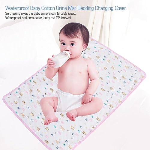 Image of MUMMAMIA Soft Cotton Baby Waterproof & Breathable Nappy /Diaper Changing Mat - Washable and Reusable (12 * 18 inch, Pack of 5
