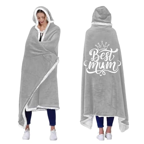 Gifts for Mum, Mum Birthday Gifts - Wearable Blanket Hoodie - Mum Gifts from Daughter Son, Mother Birthday Presents