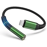 Lightning to 3.5mm Adapter, [ MFi Certified] MOOU iPhone Headphone Jack Adapter Lightning to Aux Aud