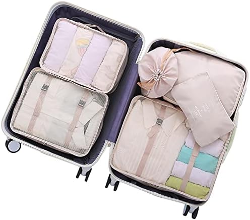OEE 6 pcs Luggage Packing Organizers Packing Cubes Set for Travel