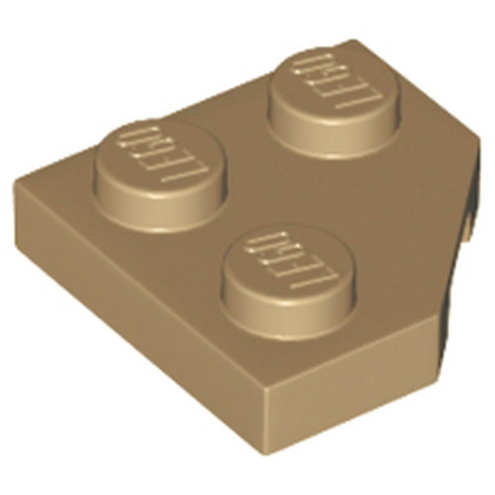 LEGO Wedge, Plate 2 x 2 Cut Corner, Part 26601, Part 26601, Choose Your Colour (Dark Tan, 10, Bricks)