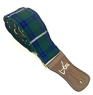 Quality Handmade Luxury Tartan Guitar Strap Exclusive to VTAR Handmade with Scottish tartan sewed onto strong webbing with strong and sturdy thick PVC brown ends ensured to last a lifetime. Made with Cruelty Free Vegan Faux Leather Ends Handcrafted t...