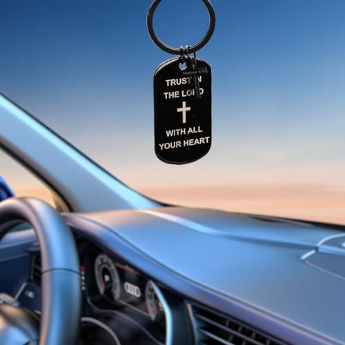 Vefabuboy Conjunto de chaveiros cristãos versículos bíblicos chaveiros religiosos citação de escritu