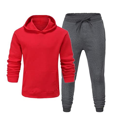 Vêtements de sport pour homme sweat à capuche épais et pantalon de survêtement chaud automne hiver