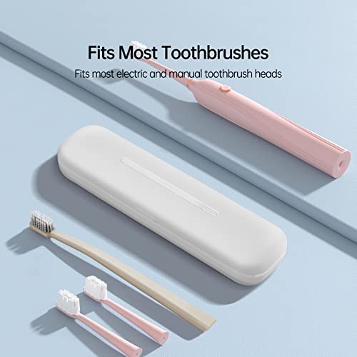 Uv Toothbrush Sanitizer, Elmway Smart Uv Toothbrush Sterilizer Travel Cutlery Fork Spoon, Portable Usb Charging Toothbrush Cover With Uv Light Sanitizer, Antibacterial Travel Toothbrush Holder (White) #TOP4