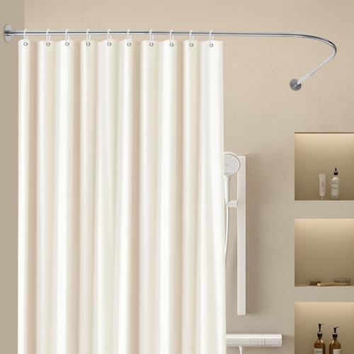 Barre d'angle de douche stable et inoxydable pour baignoire sans perçage - 6
