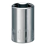 CRAFTSMAN Shallow Socket, Metric, 1/4-Inch Drive, 10mm, 6-Point (CMMT43508)