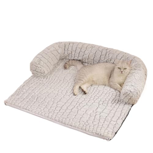 Cama para perro para sofá – Cama para perro de 80 x 75 cm, alfombrilla de felpa flufy para proteger muebles, multifuncional y cómoda, muy adecuada para perros pequeños y medianos