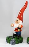 HH Home Hut Solar Powered Outdoor Garden High Hat Gnome Lights Flowerbeds Borders Pathway