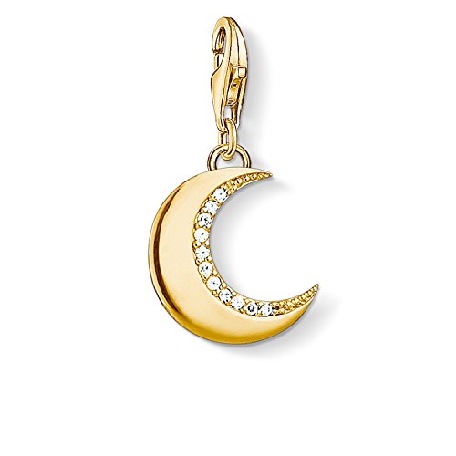 THOMAS SABO Damen Charm-Anhänger Schutzmond Charm Club 925 Sterling Silber 1500-414-14
