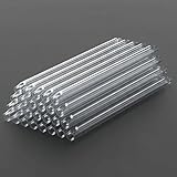 SK-LINK 600Pcs 2.6mm x 60mm Optical Fiber Fusion Splice Protection Sleeves, 304 Stainless Steel Clear PE Heat Shrinkable Tubes with 1.0mm Steel Needle, Pre-Shrunk Fiber Splice Sleeves