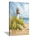 Hardy Gallery coastal wall art lighthouse pictures: beach wall decor coastal artwork nautical ocean print in...