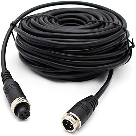 1Pc 4-Pin Extension Cable 10M/ 15M /20M Aviation Extension Video Cable Four Core Video Premium Cable Car Aviation Accessories (Color : 20M)
