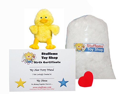 Make Your Own Stuffed Animal Mini 8 Inch Puddles The Duck Kit - No Sewing Required!