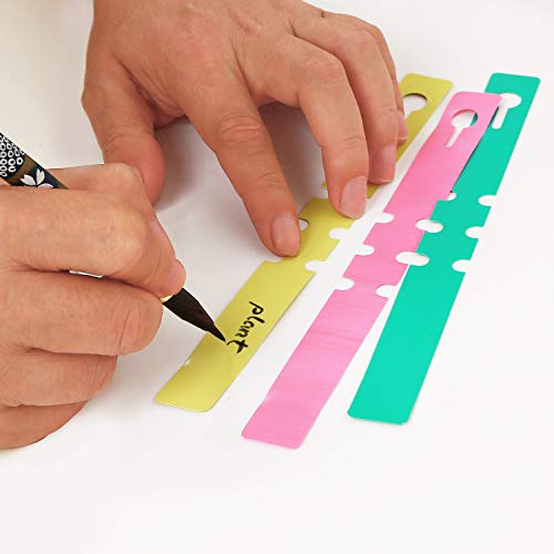 Kinjoek 1200 Pcs 6 Colors Plant Labels, Pvc Plant Tags For Garden Adjustable Waterproof Plant Tags #TOP1